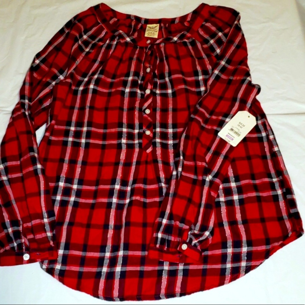 Faded Glory Black, red, and white Long sleeve